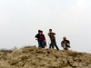 Kids enjoying the peak