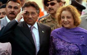 Musharraf and Shehba Musharraf