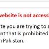 WordPress Blocked in Pakistan